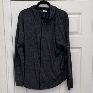 Colombia lightweight Charcoal Gray Zip-Up Hoodie